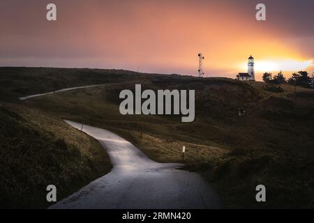 Le phare de Cape Blanco Banque D'Images