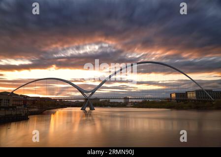 Infinity Bridge, stockton sur tees UK Banque D'Images