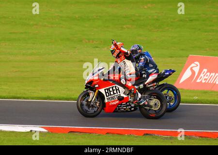 Week-end britannique Super Bike au Cadwell Park MSV 2023 Banque D'Images