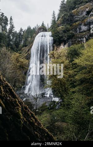 Golden et Silver Falls Banque D'Images