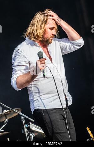 Turin Italie. 26 août 2023. Le groupe irlandais GILLA BAND se produit sur scène à Spazio211 pendant le 'Todays Festival 2023'. Banque D'Images