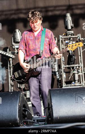 Turin Italie. 26 août 2023. Le groupe irlandais GILLA BAND se produit sur scène à Spazio211 pendant le 'Todays Festival 2023'. Banque D'Images