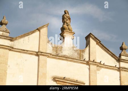 Lequile, Italie. Vue extérieure du XVII siècle Santuario S. Maria della Consolazione. Banque D'Images