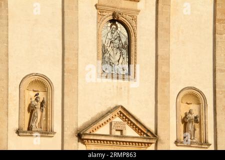 Lequile, Italie. Vue extérieure du XVII siècle Santuario S. Maria della Consolazione. Banque D'Images