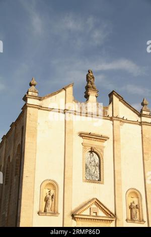 Lequile, Italie. Vue extérieure du XVII siècle Santuario S. Maria della Consolazione. Banque D'Images