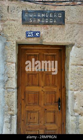 Centre historique de Horta de Sant Joan dans la région Terra Alta, province de Tarragone, Catalogne, Espagne Banque D'Images