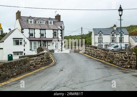 Le joli village d'Aberdaron Gwynedd, pays de Galles Banque D'Images