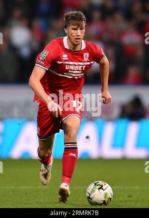 Bolton, Royaume-Uni. 29 août 2023. Paddy McNair de Middlesbrough lors du match de la coupe Carabao au Reebok Stadium, Bolton. Le crédit photo devrait être : Gary Oakley/Sportimage crédit : Sportimage Ltd/Alamy Live News Banque D'Images