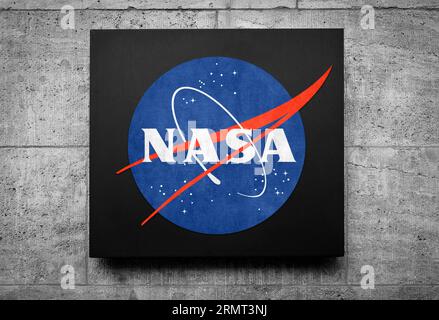 Sceau de bureau de la National Aeronautics and Space Administration NASA Banque D'Images