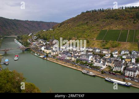 Cochem en Allemagne, belle ville historique sur la romantique Moselle Banque D'Images