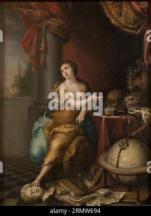 Allégorie sur la vanité de la vie 1700 par Andreas von Behn Banque D'Images