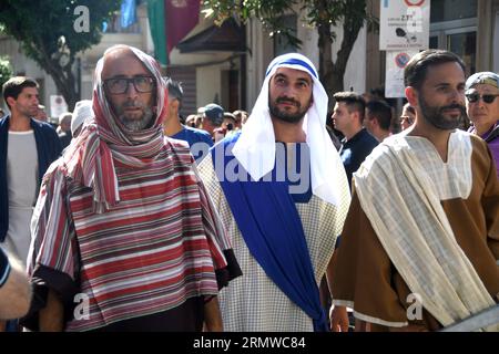 Palmi Reggio Calabria 27 août 2023 - Varia di Palmi, figuranti crédit : Giuseppe Andidero Banque D'Images