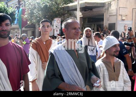 Palmi Reggio Calabria 27 août 2023 - Varia di Palmi, figuranti crédit : Giuseppe Andidero Banque D'Images
