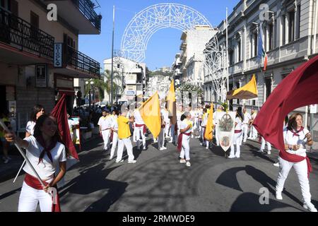 Palmi Reggio Calabria 27 août 2023 - Varia di Palmi, charters corporations crédit : Giuseppe Andidero Banque D'Images