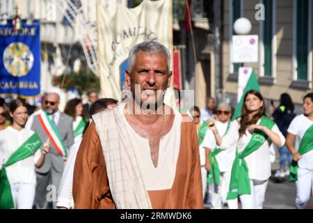 Palmi Reggio Calabria 27 août 2023 - Varia di Palmi, figuranti crédit : Giuseppe Andidero Banque D'Images