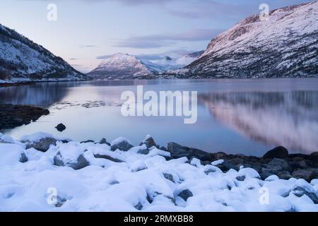 Stetind, montagne nationale de Norvège près de Narvik, nord de la Norvège Banque D'Images