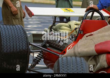 Ferrari Formule 1 au Grand Prix de Formule 1 des États-Unis 1969 au Watkins Glen Race course à Watkins Glen New York du 3 au 5 octobre 1969 Banque D'Images