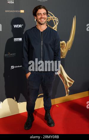 Cologne, Allemagne. 30 août 2023. Florian Wünsche, acteur, arrive à la réception lors de la réunion du jury de Cologne pour l’International Emmy Award 2023. Crédit : Henning Kaiser/dpa/Alamy Live News Banque D'Images