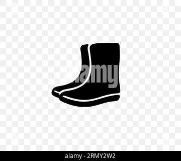 Bottes en caoutchouc, gomboots, chaussures étanches, design graphique. Articles chaussants, chaussures, bottes imperméables, jardinage et horticulture, conception vectorielle Illustration de Vecteur