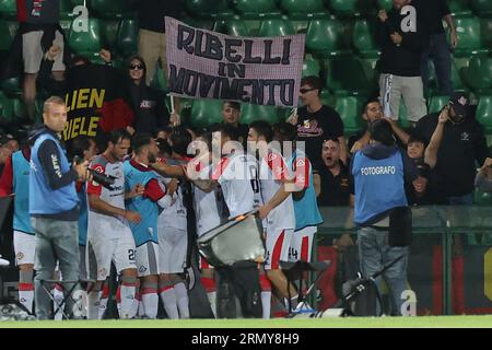 Terni, Italie. 30 août 2023. Exultation Cremonese pendant Ternana Calcio vs US Cremonese, match italien de football Serie B à Terni, Italie, août 30 2023 crédit : Agence de photo indépendante/Alamy Live News Banque D'Images