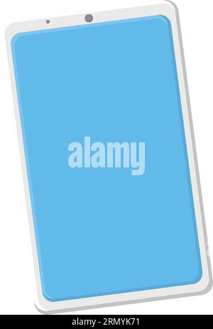 Blanc isolé désactivé vecteur d'icône de smartphone Illustration de Vecteur