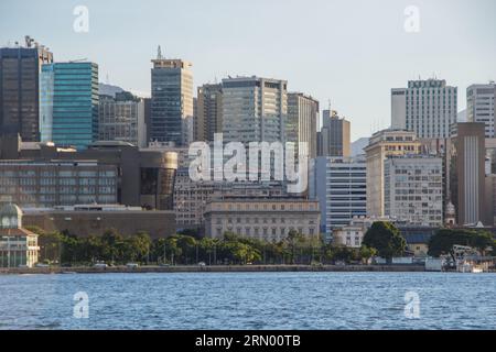 Vue des bâtiments dans le centre-ville de Rio de Janeiro, brésil. Banque D'Images