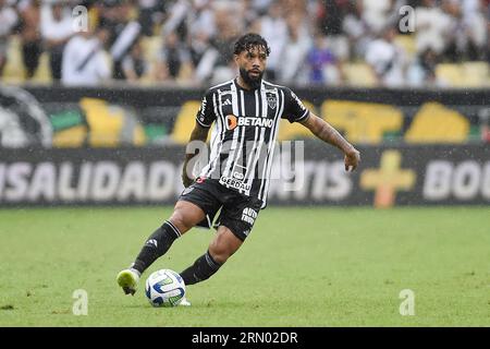 Rio de Janeiro, 28 août 2023. Joueur de l'équipe Atlético-MG, lors du match contre Vasco pour le Championnat du Brésil 2023, à la rue Maracanã Banque D'Images