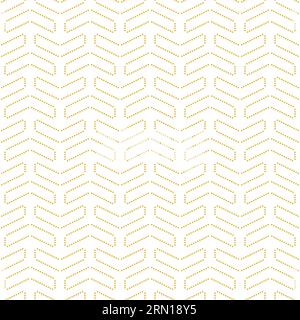 Motif vectoriel géométrique avec des flèches dorées pointillées. Ornement moderne géométrique. Fond abstrait sans couture Illustration de Vecteur