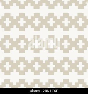 Motif minimaliste scandinave du sud-ouest sans couture Illustration de Vecteur