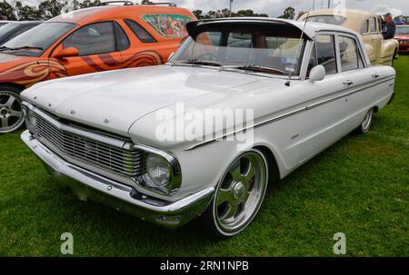 Ford Falcon XM XP car rétro Vintage Show Shine Day Out, Melbourne Victoria Banque D'Images