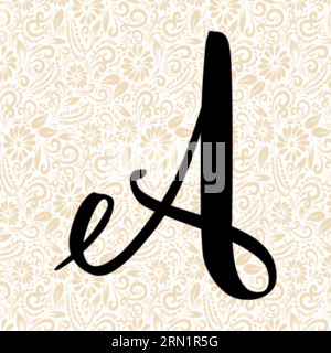 Alpha-alphabet doux SUPÉRIEUR , vecteur alphabet noir, vecteur alphabet, vecteur silhouette alphabet, vecteur police, Latter Art, Alphabet Vector, font Vector Illustration de Vecteur