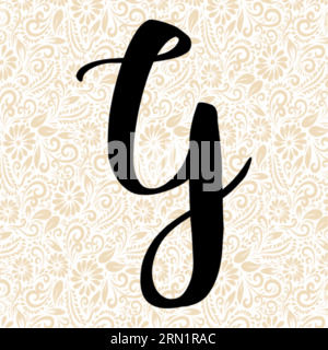 UPPER Alphabet G doux , vecteur alphabet noir, vecteur alphabet, vecteur silhouette alphabet, vecteur police, Latter Art, Alphabet Vector, font Vector Illustration de Vecteur
