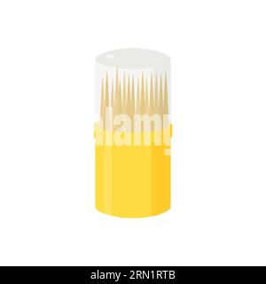 Illustration de cure-dents. Conteneur, bâtons en bois, cure-dent Illustration de Vecteur