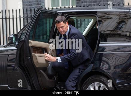 Londres, Royaume-Uni. Août 31 2023. Le secrétaire à la Justice Alex Chalk arrive à Downing Street.Credit : Tayfun Salci / Alamy Live News Banque D'Images