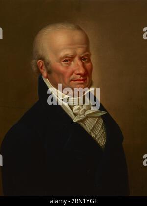 Portrait de Johann Hausner Sr. Par Karl Gottlieb Schweikart Banque D'Images