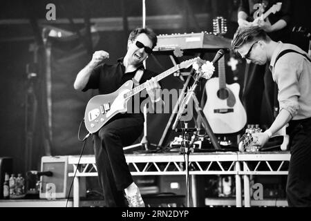 The Vaccines en concert au Hardwick Festival, août 2023. Crédit : James Hind/Alamy stock photo. Banque D'Images