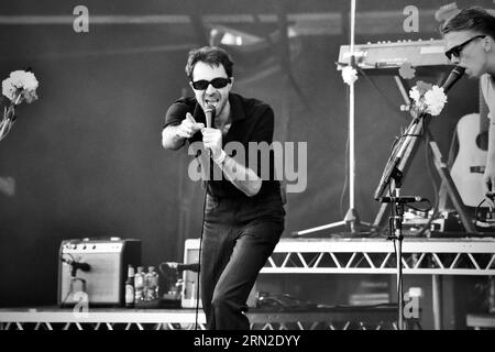 The Vaccines en concert au Hardwick Festival, août 2023. Crédit : James Hind/Alamy stock photo. Banque D'Images