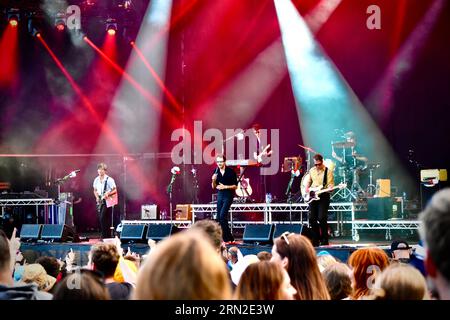 The Vaccines en concert au Hardwick Festival, août 2023. Crédit : James Hind/Alamy stock photo. Banque D'Images