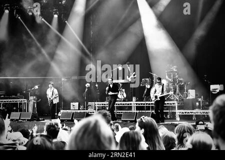 The Vaccines en concert au Hardwick Festival, août 2023. Crédit : James Hind/Alamy stock photo. Banque D'Images