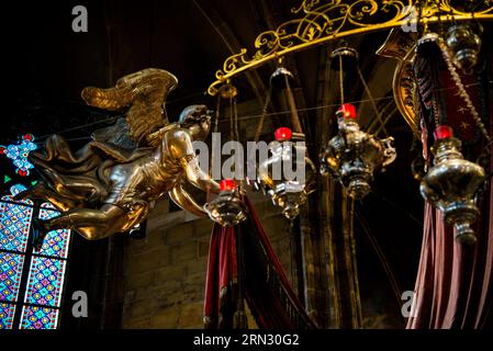 Mausolée royal à St. Cathédrale Vitus à Prague, République tchèque. Banque D'Images