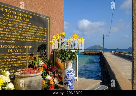 Vietnam, archipel de con Dao, appelé îles Poulo-Condor pendant la colonisation française, île con son, 914 Quai où les prisonniers sont arrivés Banque D'Images