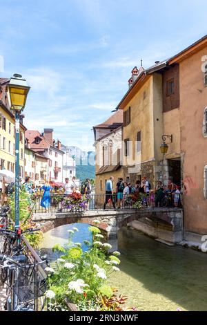 Pont du passage de l'Île, Vieille ville, Annecy, haute-Savoie, Auvergne-Rhône-Alpes, France Banque D'Images