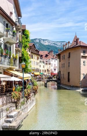 Pont du passage de l'Île, Vieille ville, Annecy, haute-Savoie, Auvergne-Rhône-Alpes, France Banque D'Images