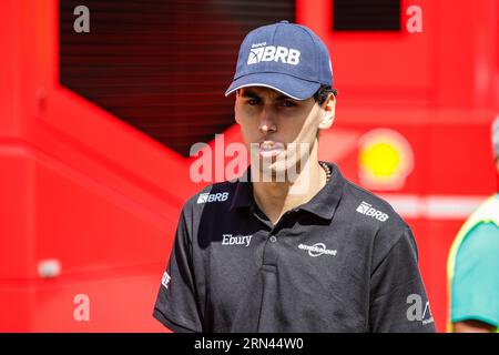 Monza, Italie. 31 août 2023. BORTOLETO Gabriel (BRA), Trident, Dallara F3, portrait lors de la 9e manche du Championnat FIA de Formule 3 2023 du 1 au 3 septembre 2023 sur l'Autodromo Nazionale di Monza, à Monza, Italie - photo Xavi Bonilla/DPPI crédit : DPPI Media/Alamy Live News Banque D'Images