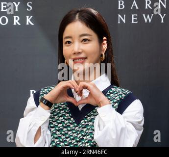 31 août 2023 – Séoul, Corée du Sud : l'actrice sud-coréenne Ki Eun-se assiste à un photocall pour le lancement du Barneys New York 23 F/W au magasin phare Barneys New York à Séoul, Corée du Sud le 31 août 2023. (Photo : Lee Young-ho/Sipa USA) Banque D'Images