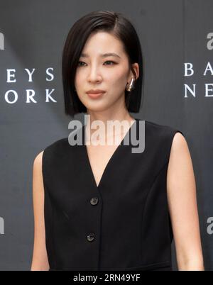 Séoul, Corée du Sud. 31 août 2023. Le mannequin sud-coréen Irene assiste à un photocall pour le lancement du Barneys New York 23 F/W au magasin phare Barneys New York à Séoul, en Corée du Sud, le 31 août 2023. (Photo : Lee Young-ho/Sipa USA) crédit : SIPA USA/Alamy Live News Banque D'Images