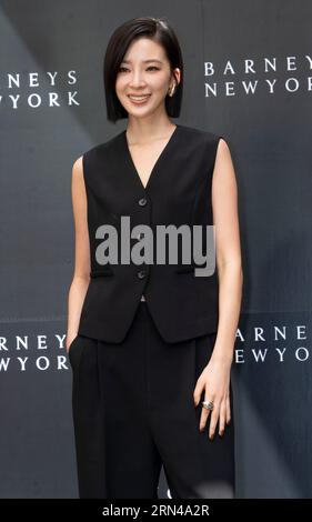 Séoul, Corée du Sud. 31 août 2023. Le mannequin sud-coréen Irene assiste à un photocall pour le lancement du Barneys New York 23 F/W au magasin phare Barneys New York à Séoul, en Corée du Sud, le 31 août 2023. (Photo : Lee Young-ho/Sipa USA) crédit : SIPA USA/Alamy Live News Banque D'Images