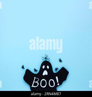 Vue de dessus d'halloween créepy avec espace de copie Banque D'Images