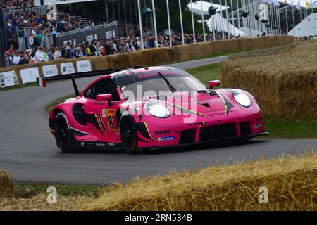 Rachel Frey, Porsche 911 RSR-19, Iron Dames, 75 ans de Porsche, 60 ans de la 911, avec sa forme emblématique, la 911 a participé à presque tous Banque D'Images