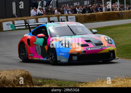 Adam Smalley, Porsche 911 GT3 Cup, 75 ans de Porsche, 60 ans de la 911, avec sa forme emblématique la 911 a participé à presque toutes les formes de Mo Banque D'Images